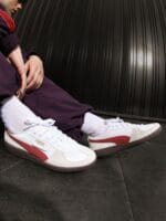 Palermo Lth Unisex Beige & White Sneakers