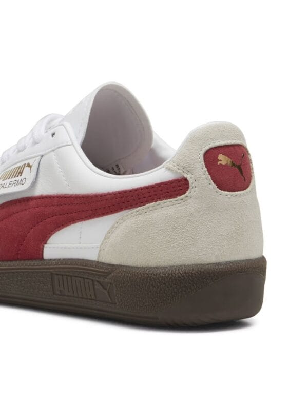 Palermo Lth Unisex Beige & White Sneakers