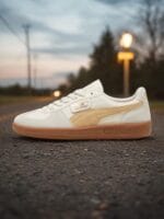 Palermo Lth Unisex Beige Sneakers